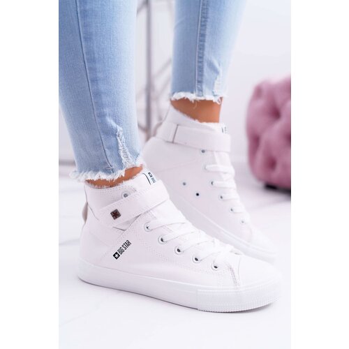 Kesi Insulated Leather Sneakers BIG STAR V274541FW White Cene