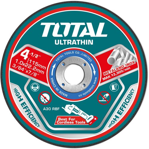 Total 25 kom/kompletu ultratanke ploče za rezanje metala 115x1x22,2 mm (TAC11011525) Cijene