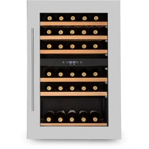 Klarstein Vinsider 35D, vgradni hladilnik za vino, 128 litrov, 41 steklenic vina, 2 coni
