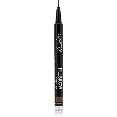 puroBIO cosmetics Fillbrow tekoče črtalo za obrvi odtenek 03 Dark Brown 0.7 ml Cene