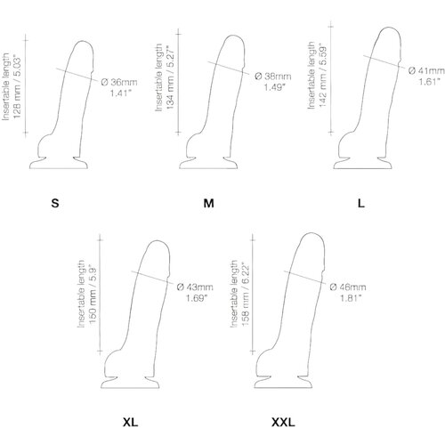 Strap-On-Me M - dvoslojni realistični dildo z nogami (naravni) Slike