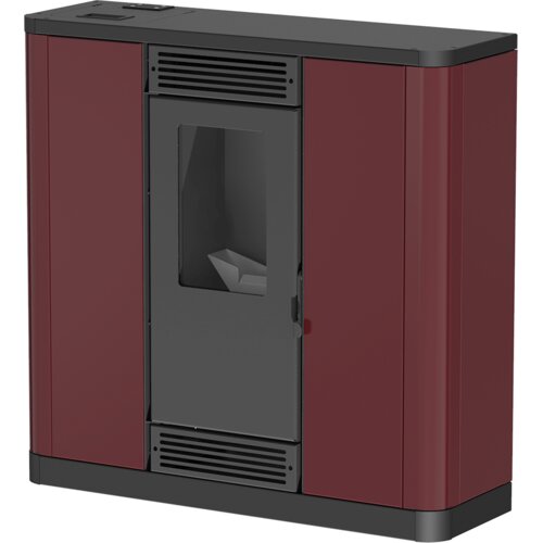Mareli kamin na pelet aurora slim 10 air (10kW) bordo Slike