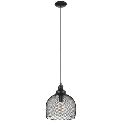 Eglo Straiton viseća lampa E27, &amp;Oslash;28 cm, crna mrežasta, 49736 Slike