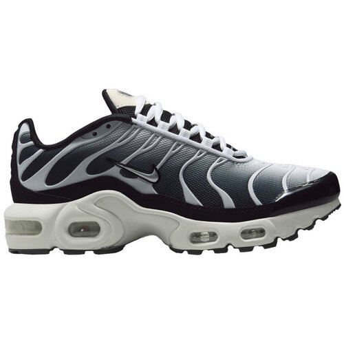Nike Modne superge Air Max Plus Black White Sail Metallic Cool Grey (GS) Črna Cene