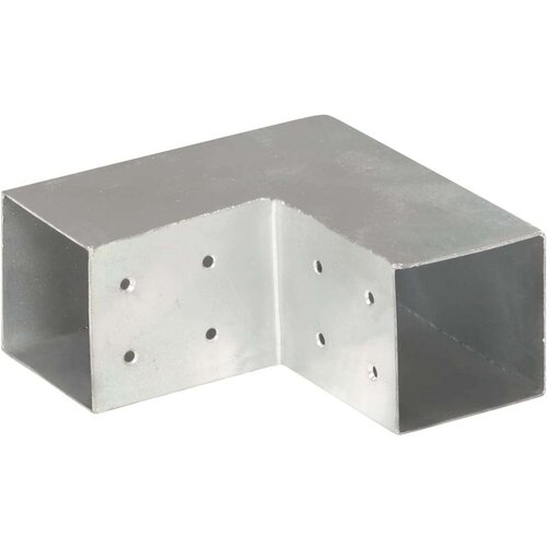 VidaXL spojnik za stupove u l-obliku od pocinčanog metala 81 x 81 mm Slike