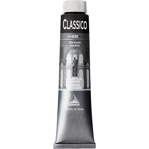 Maimeri Classico Oljna barva Ivory Black 200 ml 1 kos