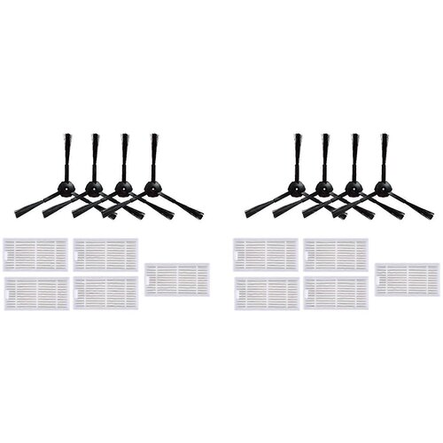 INORCO Komplet 2 gobastih filtrov HEPA in stranske krtače za robotski sesalnik V55, V50, V5, V5s, V3, V3s, V50 Pro, X5, (21853660) Slike