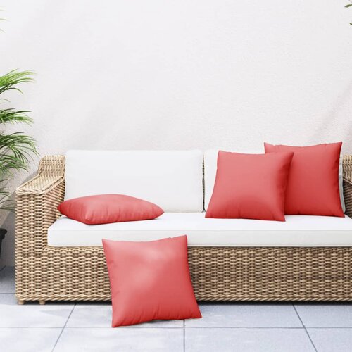 vidaXL Blazine za kavč 4 kosi rdeče 50x50 cm blago Cene