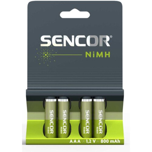 Sencor punjiva baterija SBA HR03 AAA NiMH 800 mAh, blister 4 kom Cijene