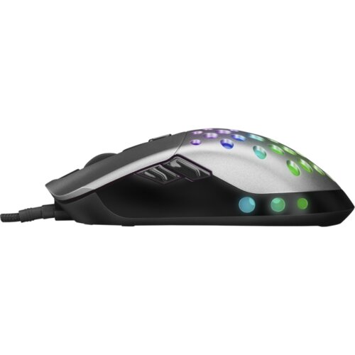 Rampage Mi&amp;scaron; gaming SMX-R66 ROCKET Ultra Light silver, RGB LED, 12000dpi Slike