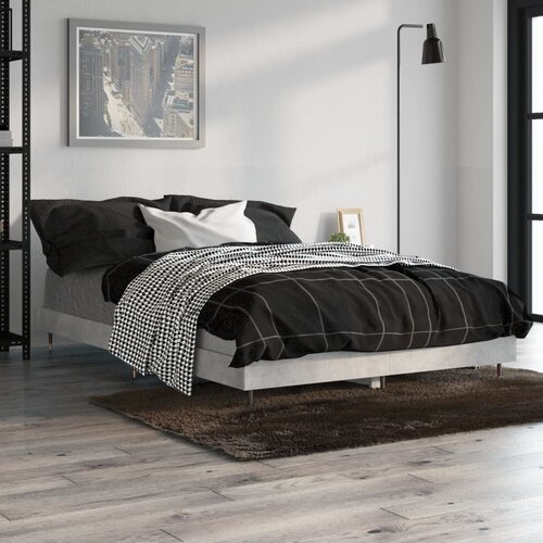  Okvir kreveta boja betona 120x190 cm od konstruiranog drva Cijene