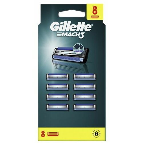 Gillette mach 3 dopune za brijač 8 komada Slike