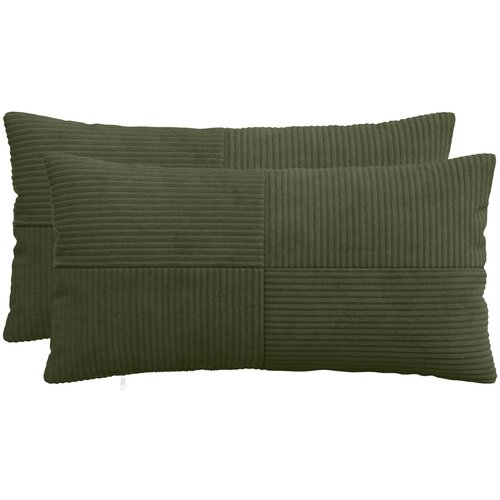  Presvlaka za jastuk 2 pcs ALMELO Zelena 40 x 80 cm Kord Cene