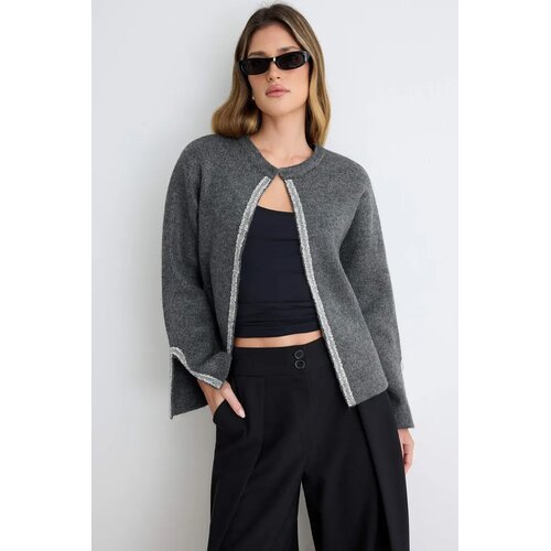 TRENDYOLMILLA ženska jakna Twoaw27Hi00117, antracit-siva Cene
