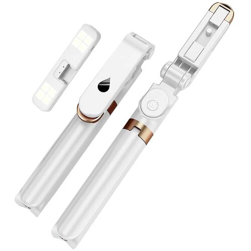  Set / držalo za selfije z daljinskim upravljalnikom bluetooth in stojalom LED RING SSTR-20 belo Slike