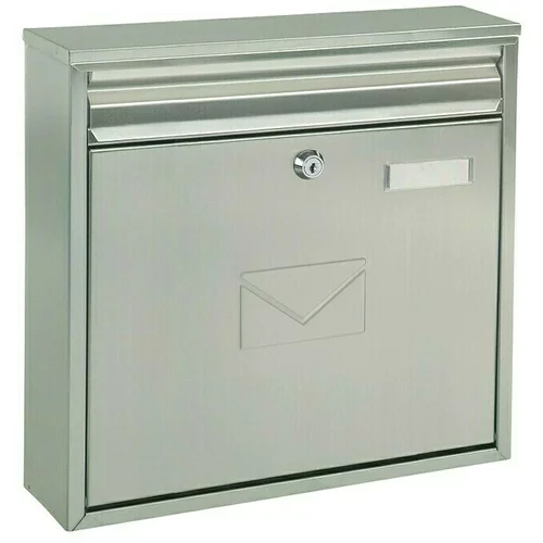 ROTTNER Prolazni poštanski sandučić Teramo (80 x 320 x 360 mm, Čelik, Srebrne boje)