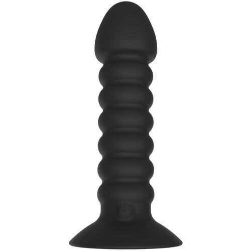 Toyjoy Anal Play Vibrating Anal Plug Medium Black Cene