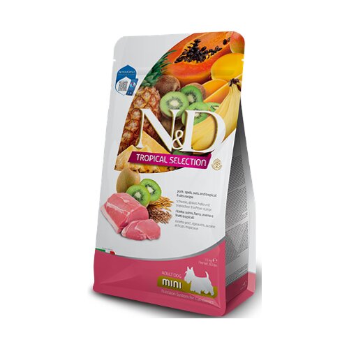 N&amp;amp;d Hrana za pse Tropical Selection Adult Mini Pork, Spelt, Oats &amp;amp; Fruits, 5kg Slike