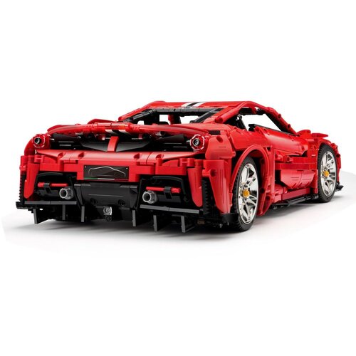 Lean Toys gradbene kocke &amp;scaron;portni avto rdeči cada 3187 elemntov Slike