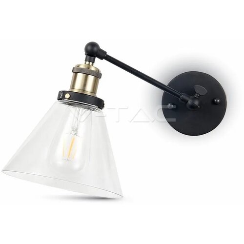 V-tac zidna zglobna lampa crna 1xE27 Cene