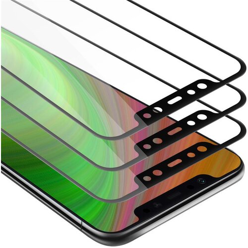 Cadorabo Xiaomi Pocophone F1 - Za&scaron;čitna folija v transparentno s čarno - 3-pack Kaljeno steklo za za&scaron;čito zaslona s trdoto 9H in 3D dotikom, (20563048) Cene