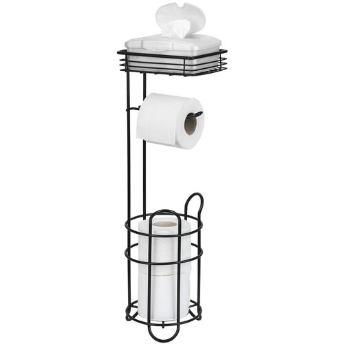 Wenko 71451800 - Držač toalet papira 16x59 cm crni Cene