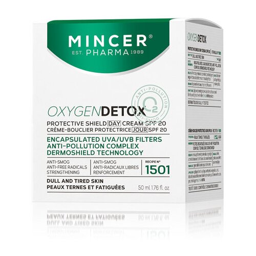 Mincer Pharma OXIGEN DETOX N&amp;deg; 1501 - Za&amp;scaron;titna dnevna SPF 20 krema 50ml Slike