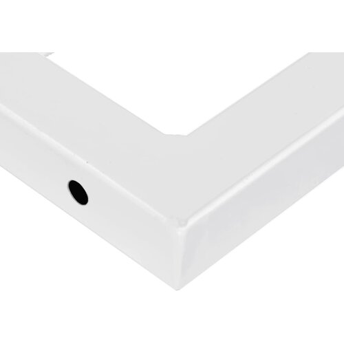  Nosači polica za umivaonik 2 kom bijeli trapezni čelični Bijela 20 x 45 cm Slike