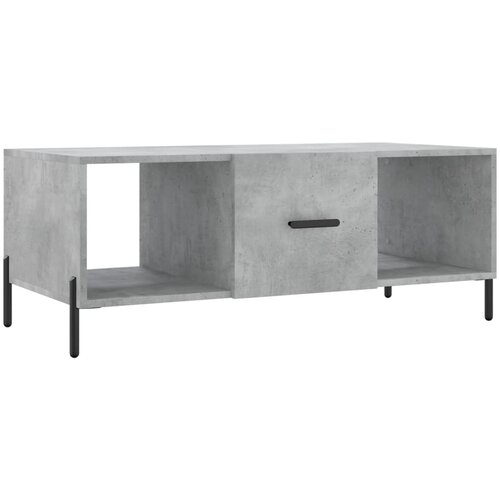 Maison Chic Klubska mizica - kavna mizica - Nizka mizica betonsko siva 102x50x40 cm inženirski les, (21754576) Cene