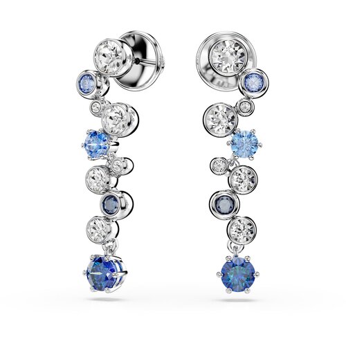 Swarovski Uhani mornarska / svetlo modra / srebrna / transparentna Slike