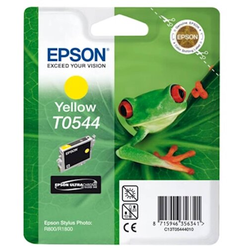 Epson T0544 (C13T05444010), 13 ml, rumena kartu&amp;scaron;a, (674925) Slike