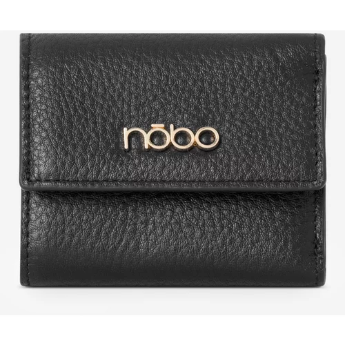 Kesi Women's Small Wallet Natural Leather Animal Pattern Nobo Black
