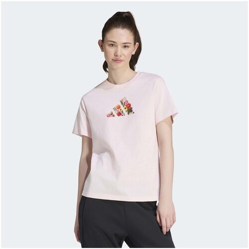 Adidas Majice s kratkimi rokavi Floral Bela Slike