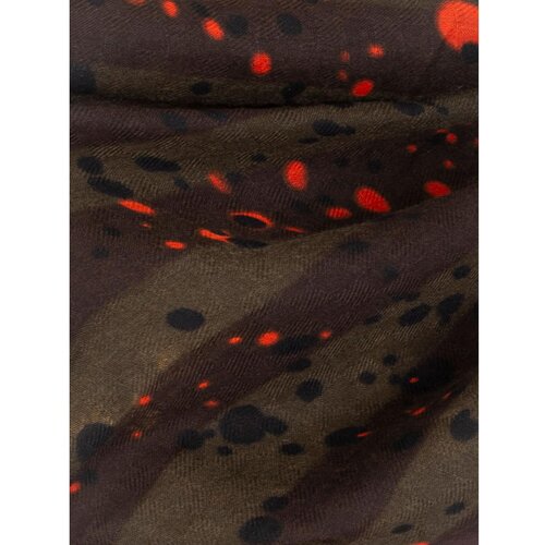 Fashion Hunters Khaki women's scarf with a print Slike