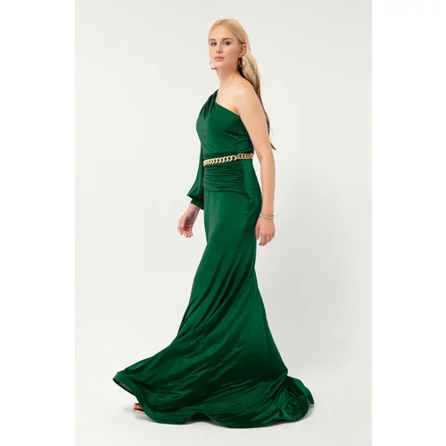 Lafaba Evening & Prom Dress - Green - Wrapover