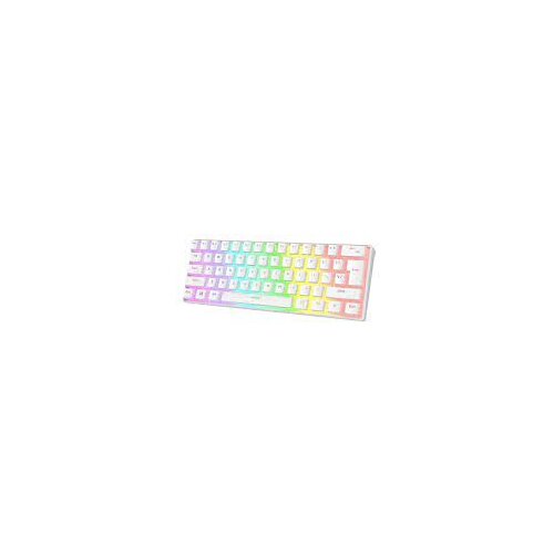 Gaming RAMPAGE RADIANT K11 white, blue switch, Type-C, RGB, US Layout, pudding keycaps Slike
