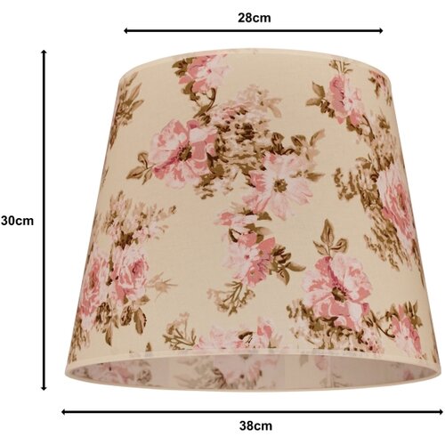  duolla - abažur za luster classic l E27 &amp;oslash; 38 cm ružičasta Slike