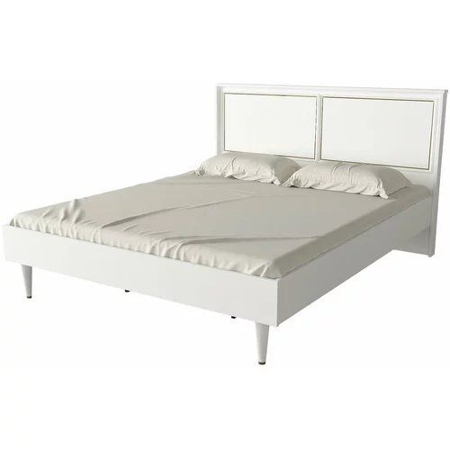 Kalune Design Bijeli bračni krevet 160x200 cm Ravenna -