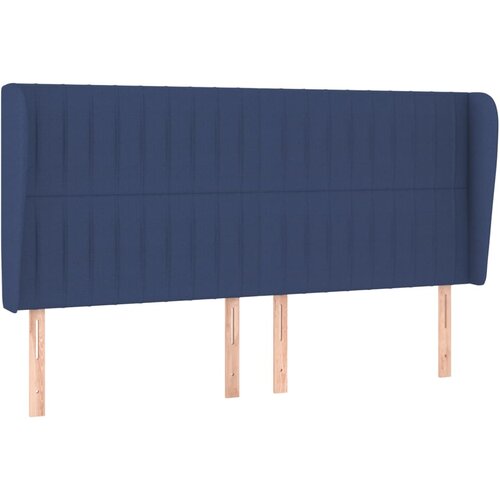 Maison Chic vzglavna omarica - nočna omarica - posteljna omarica z u&amp;scaron;esi modro 183x23x118/128 cm blago, (21711995) Slike