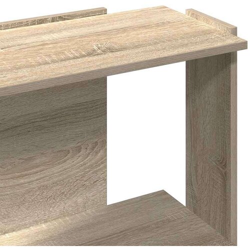 VidaXL Regal za knjige s 3 razine boja hrasta 60x30x80 cm drveni Slike