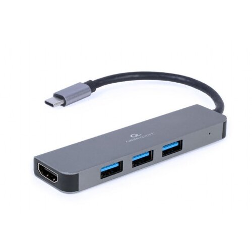 Gembird A-CM-COMBO2-01 USB Type-C 2-in-1 multi-port adapter (Hub + HDMI) Slike
