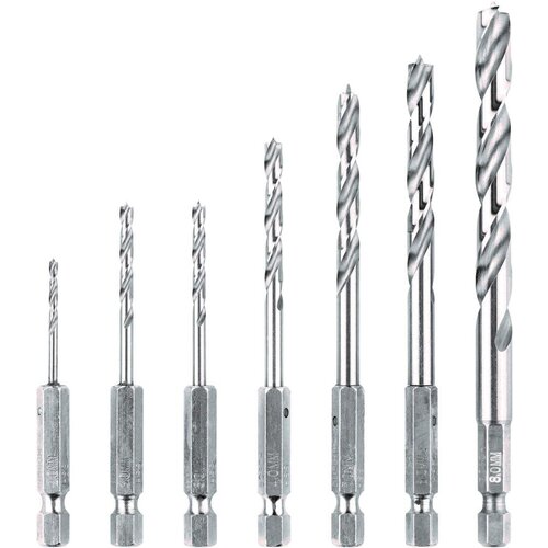 Bosch 7-delni Robust Line set burgija za drvo sa &amp;scaron;estostranim prihvatom (2607019923) Slike