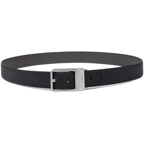 Calvin Klein Jeans Pasovi FACETED BUCKLE 35MM ADJ/REV LV04D7010G Črna Slike