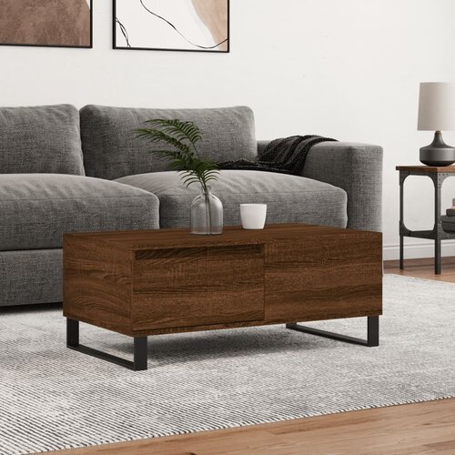  Stolić za kavu smeđa boja hrasta 90x50x36,5cm konstruirano drvo Cijene