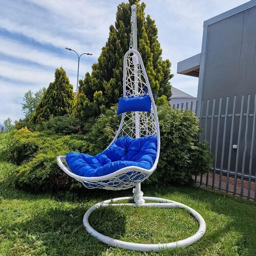  Ba&scaron;tenska ljulja&scaron;ka polu jaje F05P, Belo-plava Cene