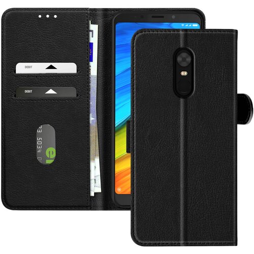 AVIZAR Ohi&scaron;je za Xiaomi Redmi 5 Clamshell Wallet and Video Holder, Črna, (5000015192) Cene