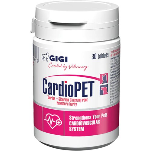 GIGI Suplement za pse i mačke za srce i cirkulaciju, 1600 mg, tablete, 30 kom Cene