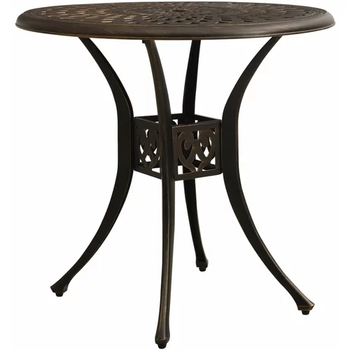 vidaXL Vrtni stol brončani 78 x 78 x 72 cm od lijevanog aluminija