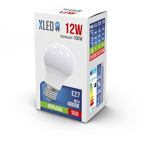 Xled E27 12W NB LED Sijalica 4000K/1055Lm/220V,Bela Cene