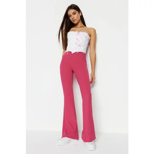 Trendyol Pants - Pink - Flare